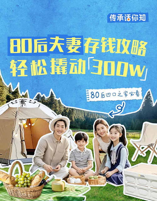 80后夫妻存钱攻略,轻松撬动300w